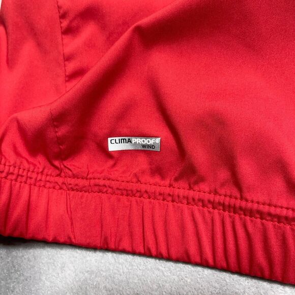 Adidas Golf ClimaProof Wind 1/4 Zip Pullover Short Sleeve Jacket Sz Large Red‎ - Picture 11 of 12